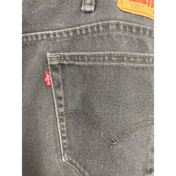 Levis 517 Black Denim Jeans Mens Size 40x32 Straight Leg - Picture 5 of 9